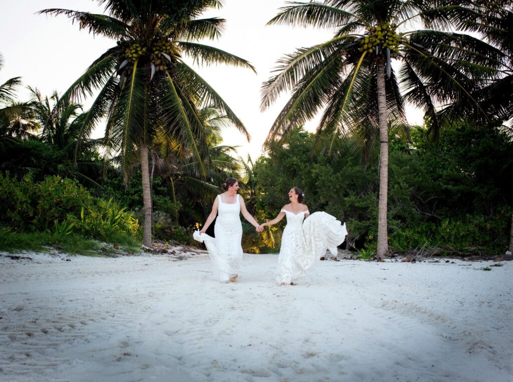 Secrets Maroma Beach Destination Wedding Bridget & Maria LGBTQ Wedding