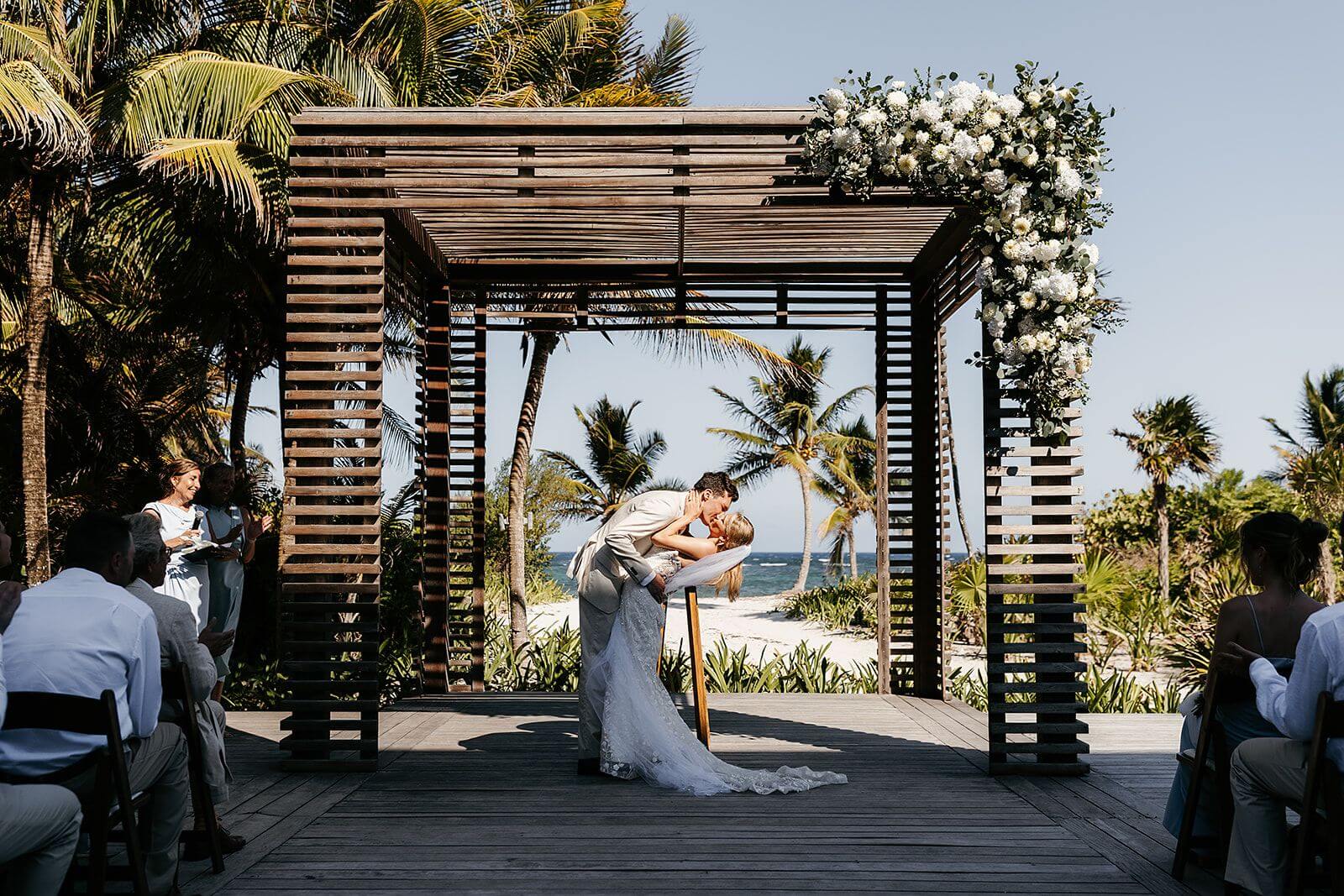 UNICO 20°87° Destination Wedding Caroline & Tucker Mexico Beach Wedding