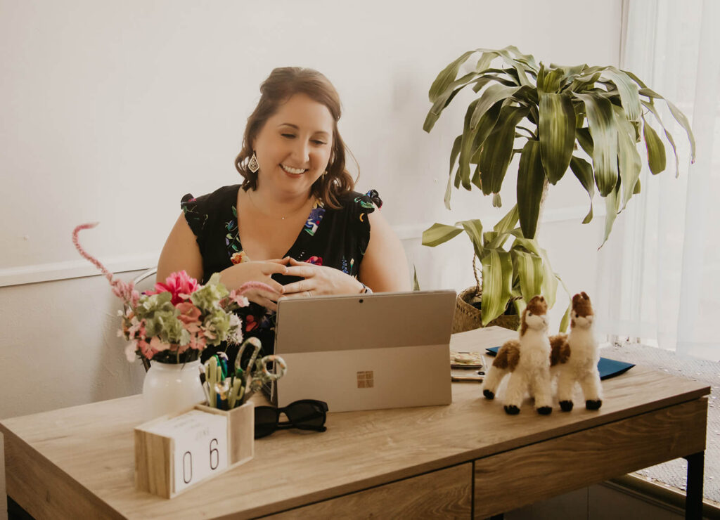 Travel advisor on a consultation call discussing destination wedding planning
