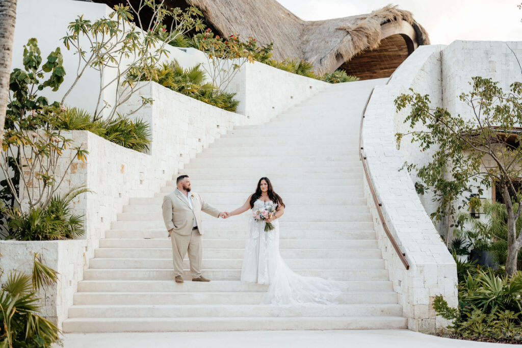 Couple planning their destination wedding with an Alpaca Your Bags Travel advisor