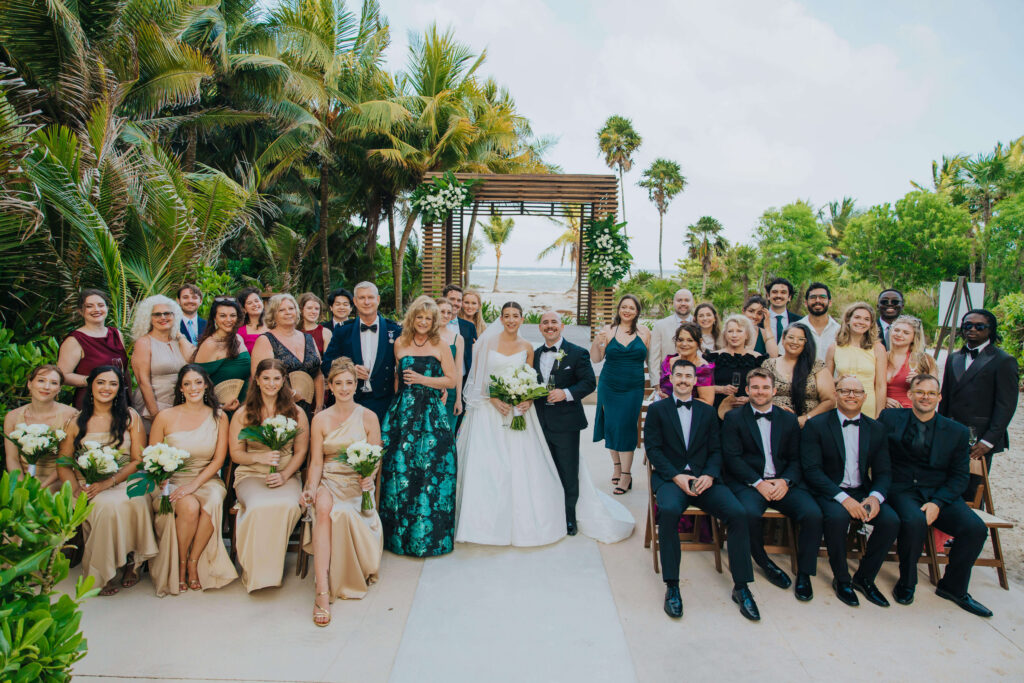 Ceremony setup included in an all-inclusive destination wedding package